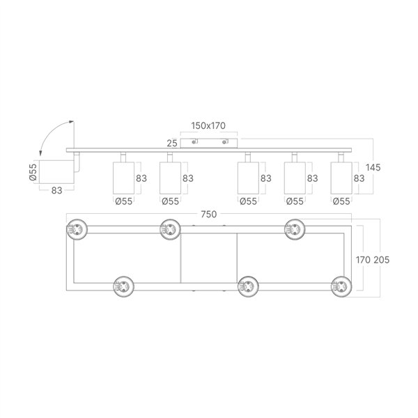 BRY-BETA-RCT_6-BLC-GU10-SPOTLIGHT