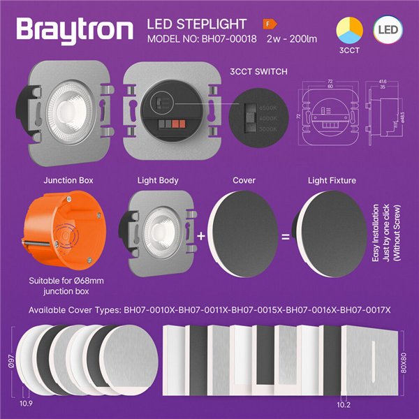 BRY-STEP-A-MAIN-2W-3IN1-IP20-STEPLIGHT