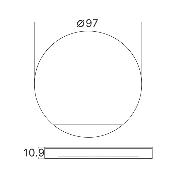 BRY-STEP-A-CR2-RND-WHT-STEPLIGHT COVER