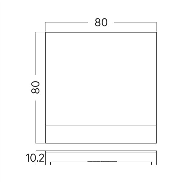 BRY-STEP-A-CS2-SQR-WHT-STEPLIGHT COVER