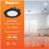 BRY-SMD-CRP-3W-RND-3INC-BLC-3IN1-LED PANEL LIGHT