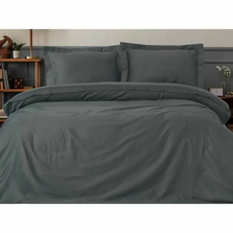 Duvet cover set Grey 220 x 240 cm