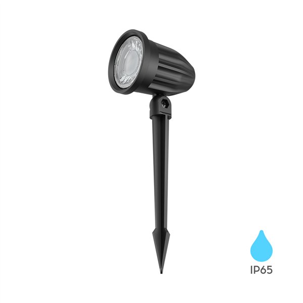 BRY-SPOTLUX-PLS-7W-BLC-3000K-IP65-LED SPIKE LIGHT
