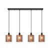 BRY-S008S-4H-4xE14-GLD-PENDANT LIGHT