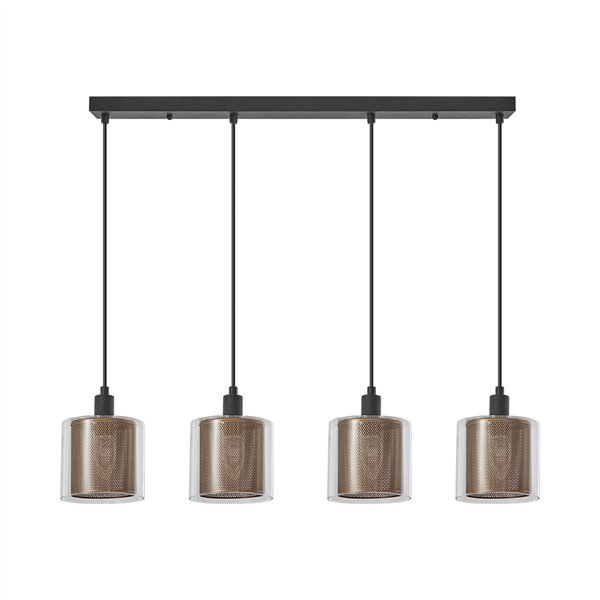 BRY-S008S-4H-4xE14-GLD-PENDANT LIGHT