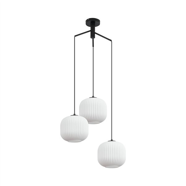 BRY-S009R-3H-1xE27-OPL-BLC-PENDANT LIGHT