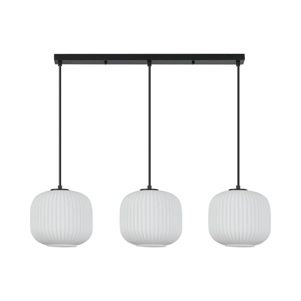 BRY-S009S-3H-1xE27-OPL-BLC-PENDANT LIGHT