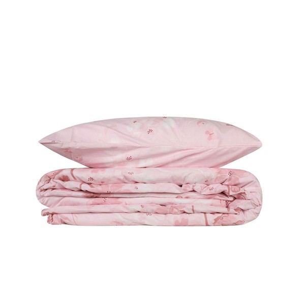 Duvet cover set Pink Super king 3 Pieces