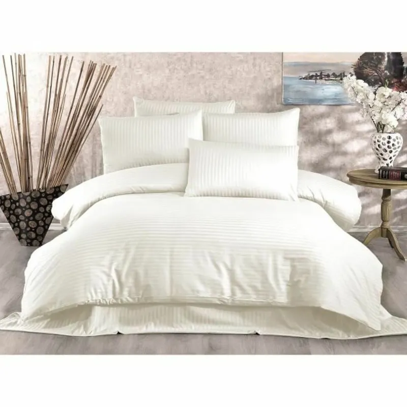 Duvet cover set Cream Super king 3 Pieces