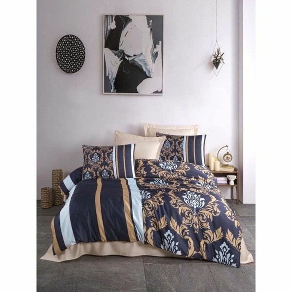 Duvet cover set Blue Super king 3 Pieces