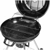Coal Barbecue with Cover and Wheels Fieldmann FZG 1004 Black Circular