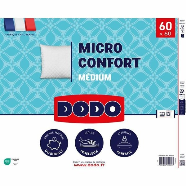 Spilvens DODO MICRO CONFORT Balts 60 x 60 cm