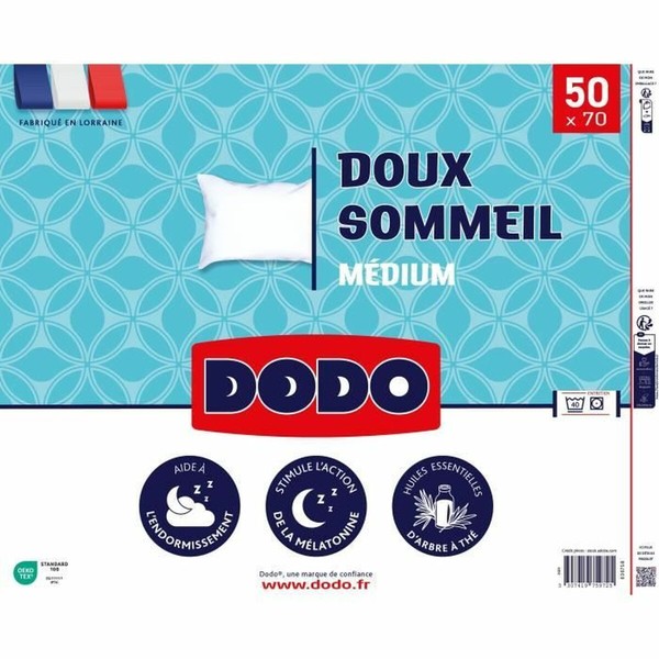 Tyyny DODO DOUX SOMMEIL Valkoinen 50 x 70 cm