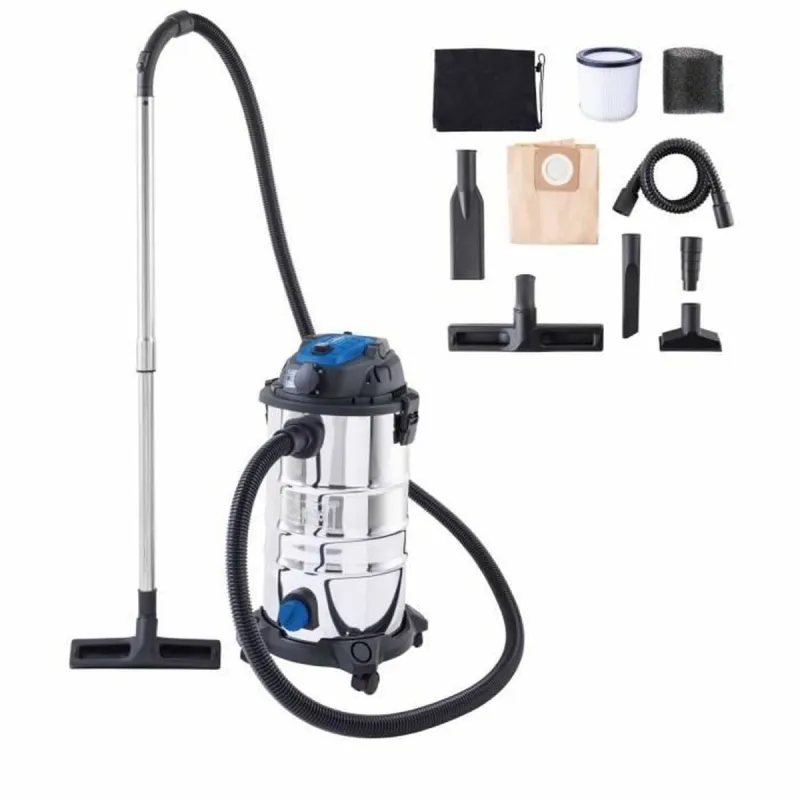 Mitrais un sausais putekļu sūcējs Scheppach 1500 W 20 kPa 30 L