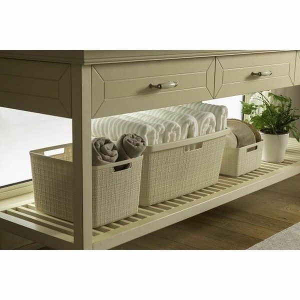 Laundry Basket Curver Yute White Plastic 45 L