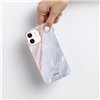Crong Marble Case - Case for iPhone 12 Mini (Pink)