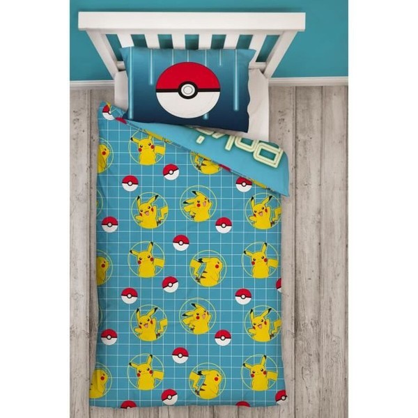 Antklodės užvalkalų rinkinys Pokémon Geltona Lova 140 2 Dalys