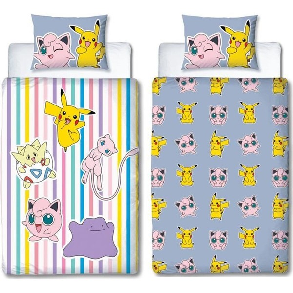 Pussilakanasetti Pokémon 25 x 4 x 30 cm Monivärinen Sänky 140 2 Kappaletta