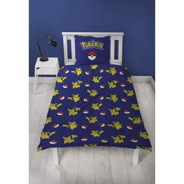 Antklodės užvalkalų rinkinys Pokémon Geltona Balta Raudona Lova 140 2 Dalys