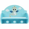 Wall mounted coat hanger Fun House Sininen Puu MDF (33 x 46 x 15 cm)