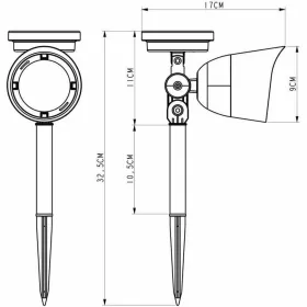 Solārā lampa Galix 30 Lm Nerūsējošais tērauds