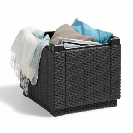Side table Allibert by KETER Black polypropylene (42 x 42 x 39 cm)