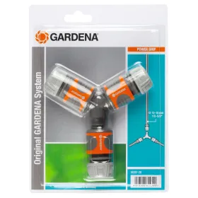 Шланговый соединитель Gardena 18287-20 Ø 15 mm 1/2" Тройной Ирригационная система