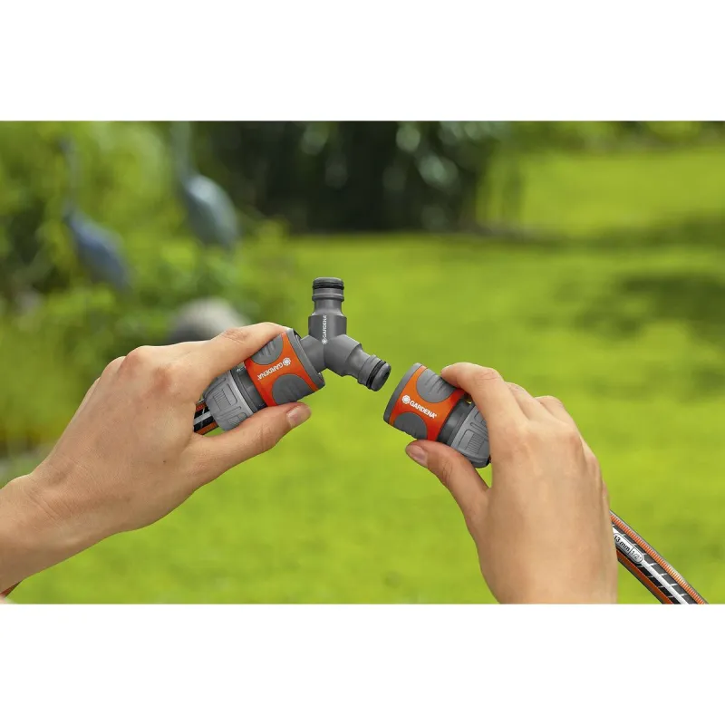 Шланговый соединитель Gardena 18287-20 Ø 15 mm 1/2" Тройной Ирригационная система