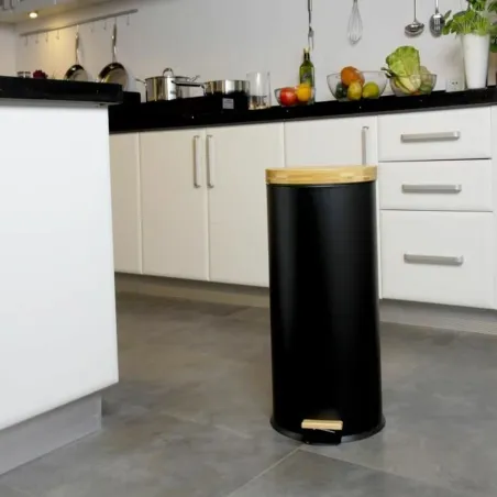 Atkritumu Tvertne Kitchen Move   Melns Melns matēts 30 L
