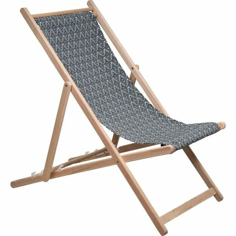 Šezlongas Jardin Prive Ruda Pilka 132 x 55 x 35 cm buko mediena