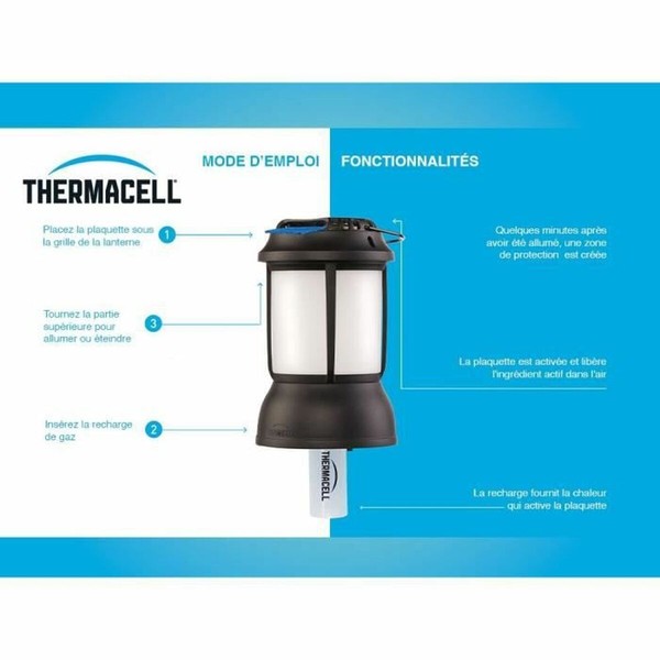 Moskītu atbaidītājs THERMACELL SB-86601350 Melns