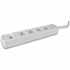 4 kištukų lizdas be maitinimo jungiklio SCS SENTINEL SmartPlug 240 V