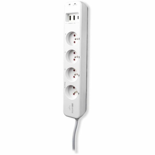 4 kištukų lizdas be maitinimo jungiklio SCS SENTINEL SmartPlug 240 V