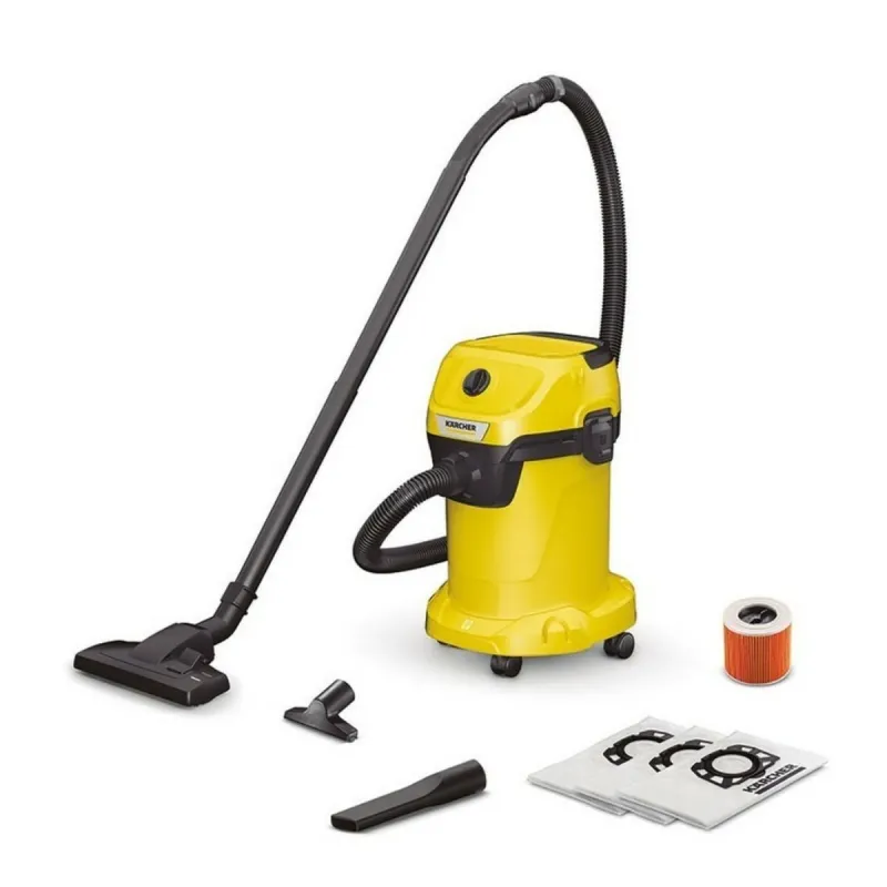 Ištraukėjas Kärcher WD 3 Home Geltona Juoda 1000 W