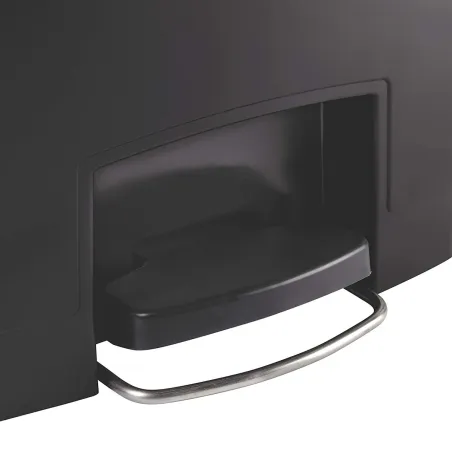 Rubbish Bin Rubbermaid TAPA BASCULANTE White Black Plastic 25 L