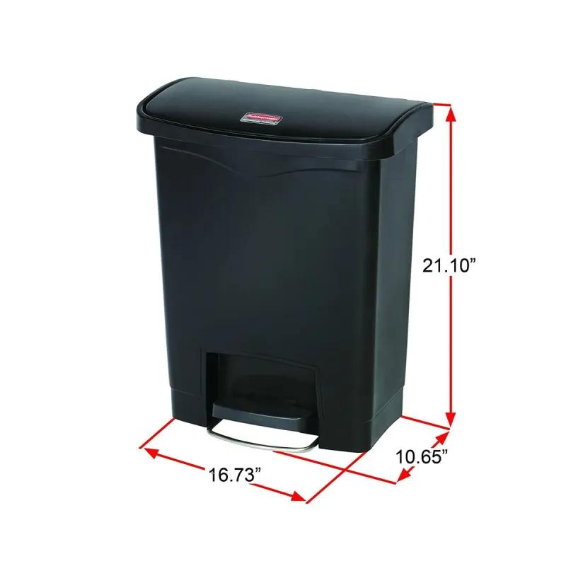 Rubbish Bin Rubbermaid TAPA BASCULANTE White Black Plastic 25 L