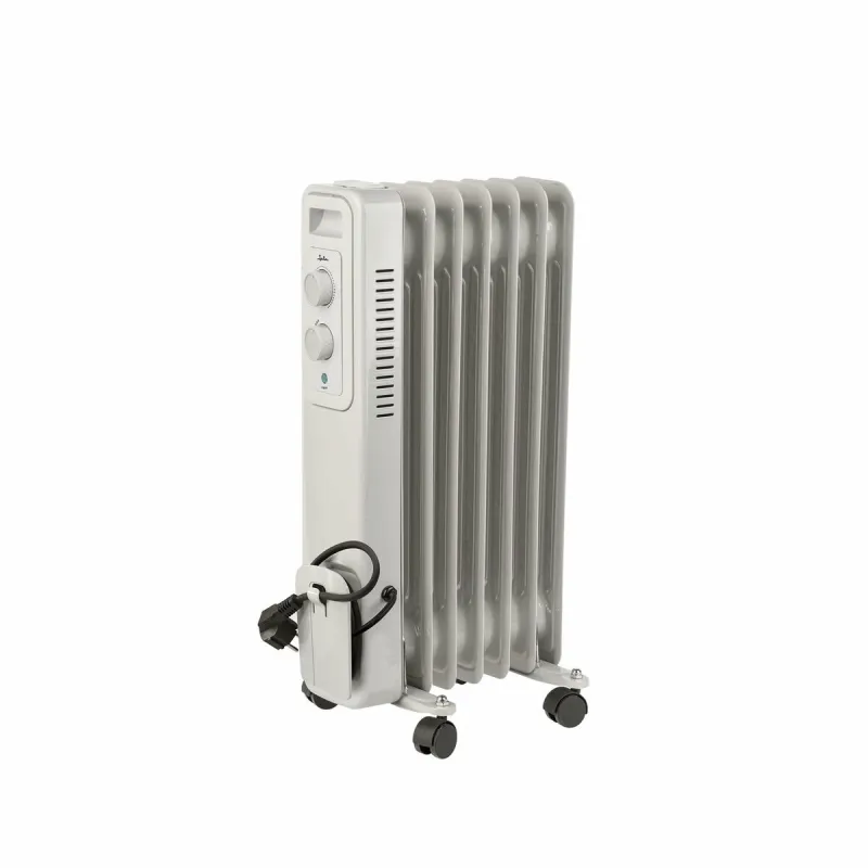 Öljytäytteinen lämpöpatteri (6-lokeroinen) JATA Valkoinen 1500 W