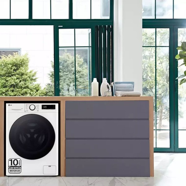 Skalbimo mašina LG F4WR6013AGW 60 cm 1400 rpm 13 kg Garai