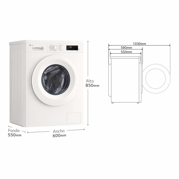 Washer - Dryer LG W4X1085NWH