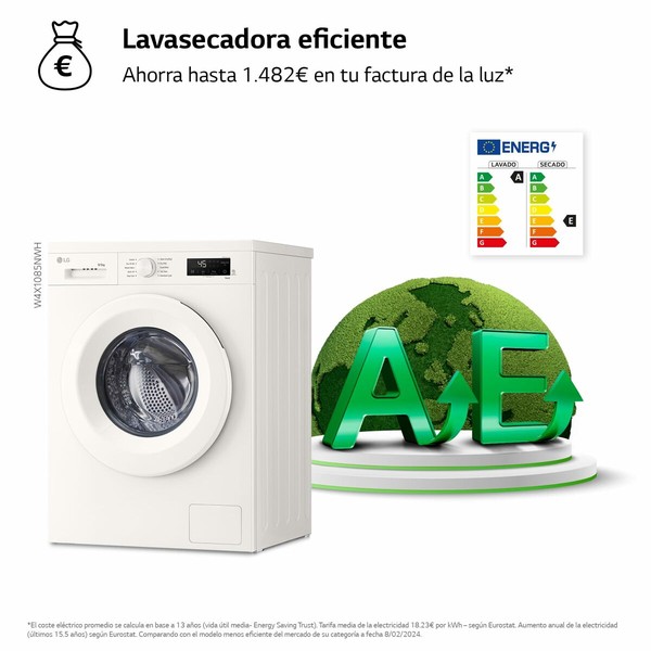 Washer - Dryer LG W4X1085NWH