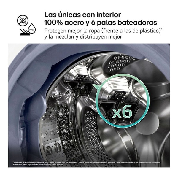 Washing machine LG F4X7009TBB 60 cm 1400 rpm 9 kg