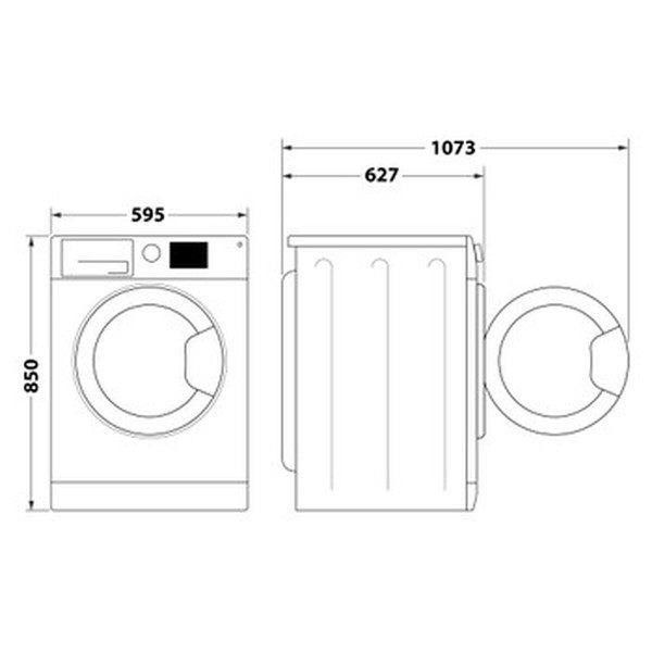 Washer - Dryer Whirlpool Corporation FFB9489BVSPT 9 kg