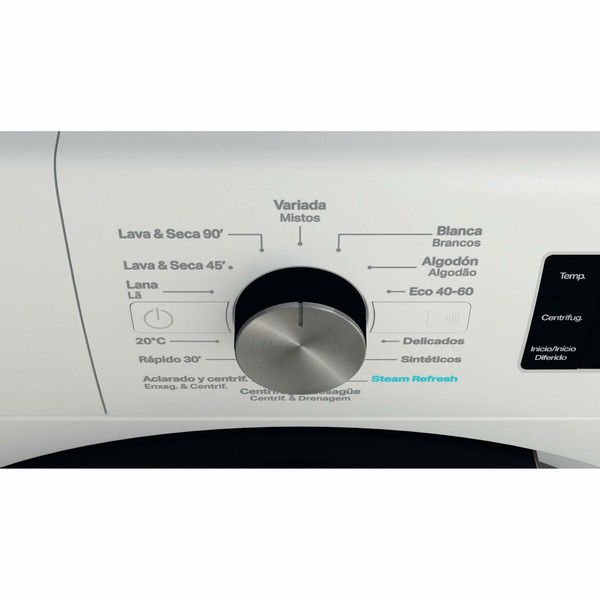 Washer - Dryer Whirlpool Corporation FFWDB964489BVSP 1400 rpm 9 kg 6 Kg