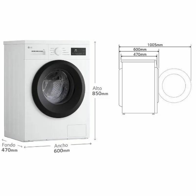 Стиральная машина LG 1400 rpm 8 kg