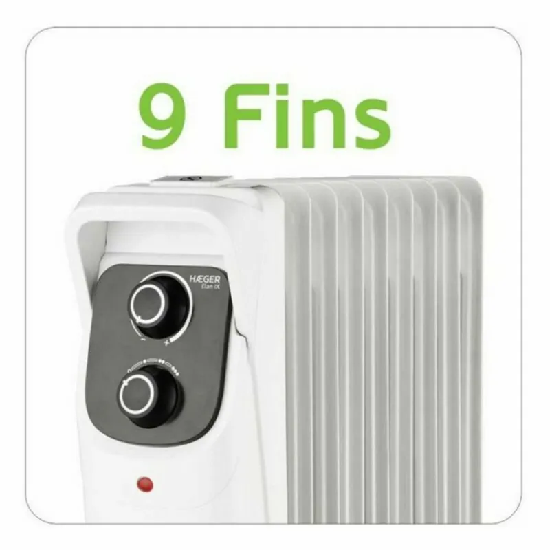 Oil-filled Radiator (9 chamber) Haeger OH-009.006A 2000 W White