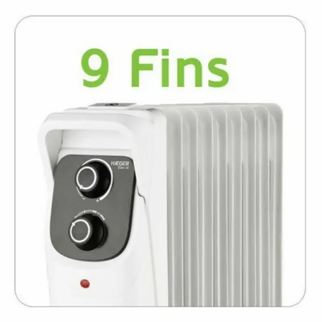 Oil-filled Radiator (9 chamber) Haeger OH-009.006A 2000 W White