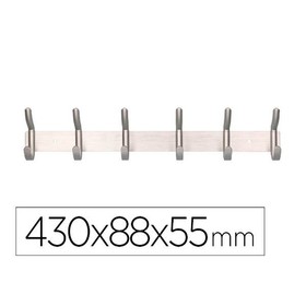 Coat rack Liderpapel PH01 Silver Metal