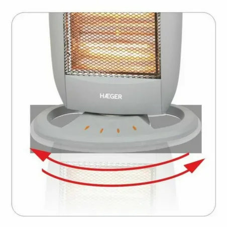 Halogeenilämmitin Haeger HH-120.002A 1200 W Valkoinen