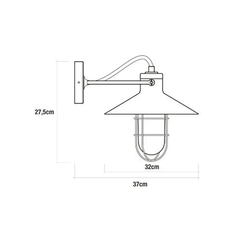 Настенный светильник EDM 32103 Чёрный 60 W