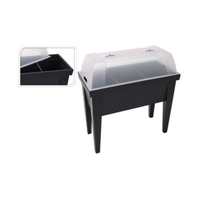 Siltumnīca EDM Melns polipropilēns 80 x 40 x 65 cm Galds